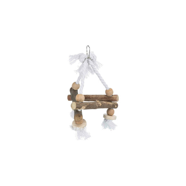 Trixie Swing on a rope, bark wood, 16 × 16 × 16 cm