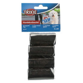 Trixie Dog poop bags, 4 rolls of 20 bags, black