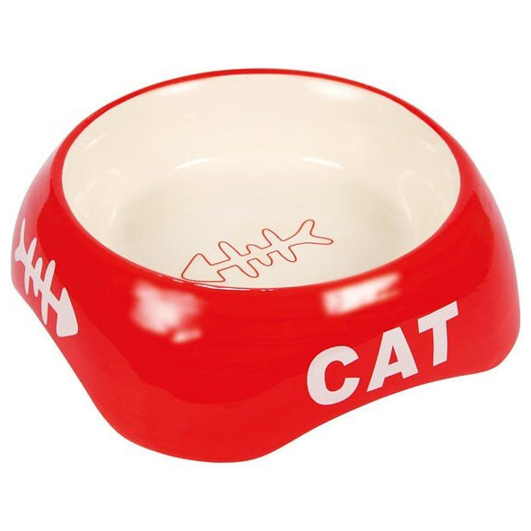 Trixie Cat bowl, fishbone, ceramic, 0.2 l/ř 13 cm