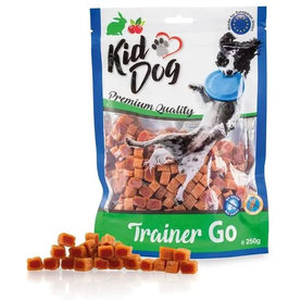 Maškrta KID DOG Trainer Go králičie mini kocky s brusnicami 250g