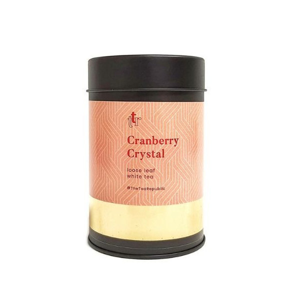 Sypaný čaj Cranberry Crystal v dóze The Tea Republic 75g