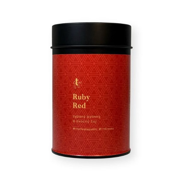 Sypaný čaj Ruby Red v dóze The Tea Republic 75g