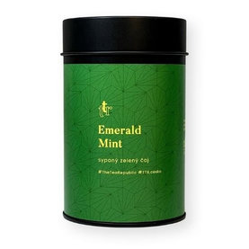 Sypaný čaj Emerald Mint v dóze The Tea Republic 75g