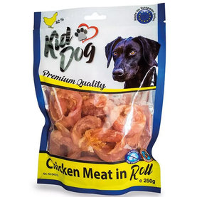 Maškrta pre psy KID DOG Kuracie mäso v rolke 250g