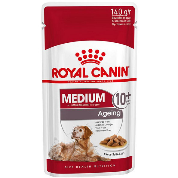 Royal Canin SHN WET MEDIUM ADULT AGEING kapsičky pre psy 10 x 140g