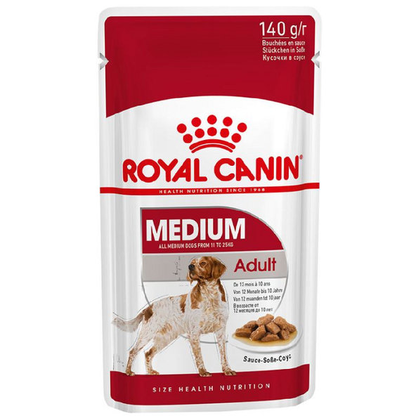 Royal Canin SHN WET MEDIUM ADULT kapsičky pre psy 10 x 140g