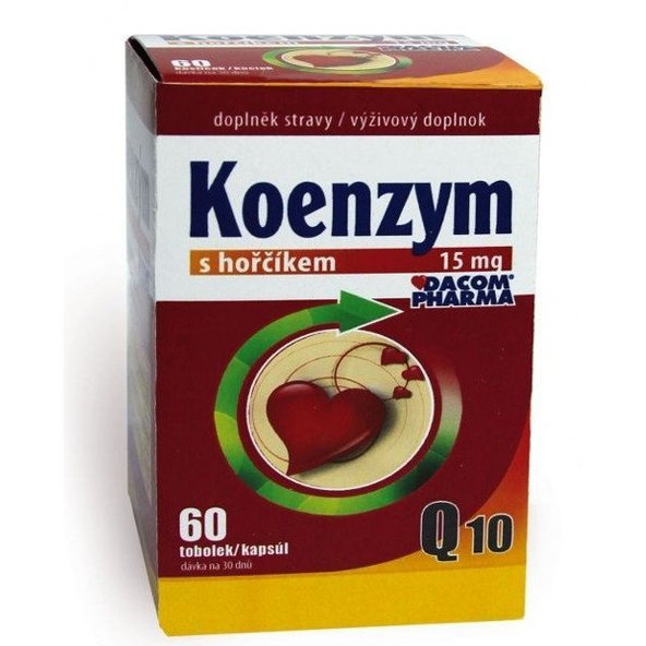 DACOM Koenzým Q10 15 mg s horčíkom, 60 ks
