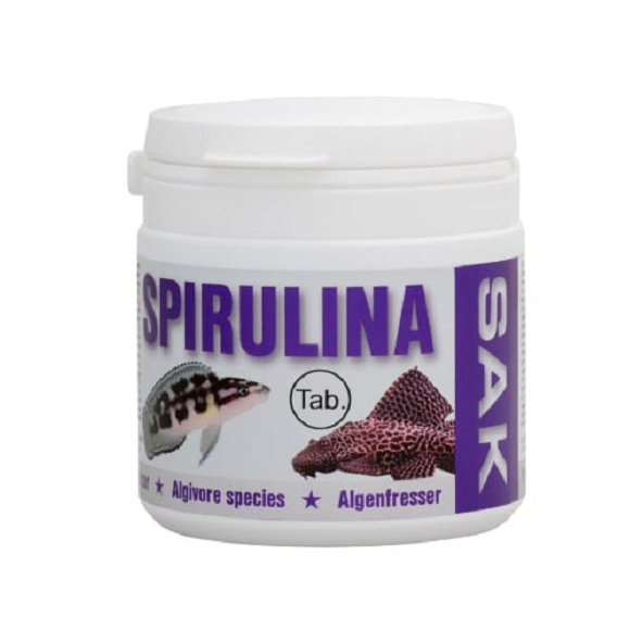 SAK spirulina pre cichlidy a sumce 150ml - TABLETY