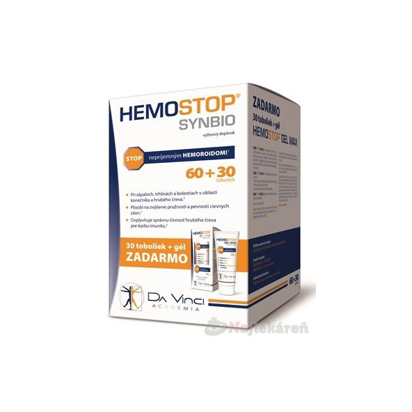 Hemostop synbio na hemoroidy 90 kapsúl
