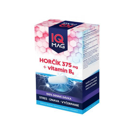 IQ MAG Horčík 375 mg + B6 60 kapsúl