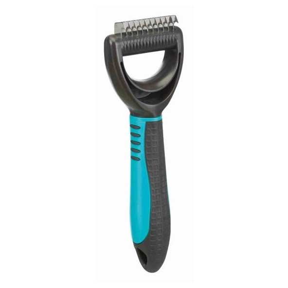 Trixie Fur detangler, coarse, plastic/metal, 6 × 18 cm