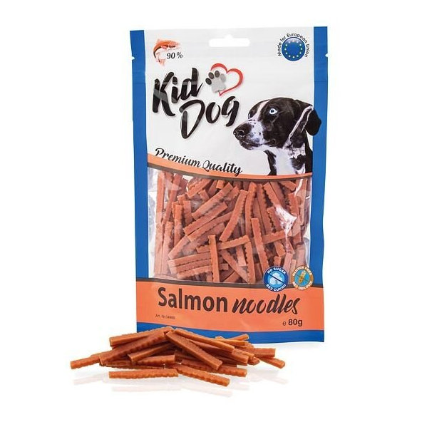 KID DOG KD mäsové rezance lososové 80g