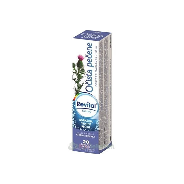 Revital Očista pečene + pestrec mariánsky 150 mg výživový doplnok, 20ks