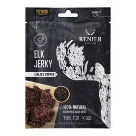 Sušené losie mäso Elk Jerky - Renjer, čierne korenie, 25g