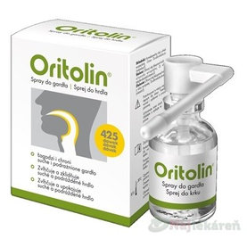 Oritolin sprej do krku suchosti v hrdle a v ústnej dutine 30 ml