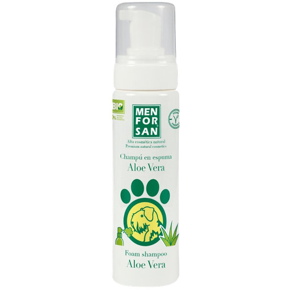 MEN FOR SAN penový šampón s aloe vera pre psov 200ml