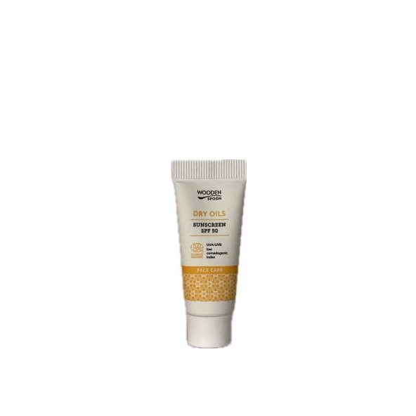 Minerálny opaľovací krém na tvár s nízkym komedogénnym indexom SPF50 Wooden Spoon 10ml vzorka