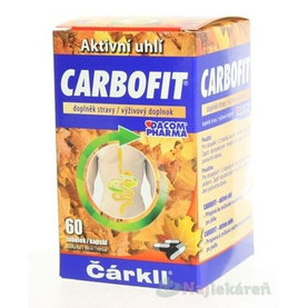 CARBOFIT Čárkll k zníženiu nadmernej plynatosti po jedle 60 kapsúl