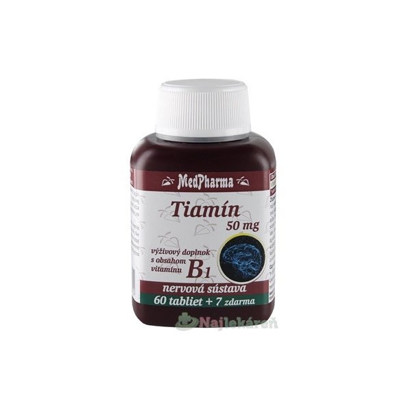 MedPharma TIAMÍN 50 mg (vitamín B1) 67tbl