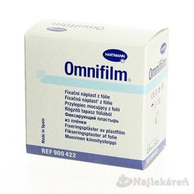 OMNIFILM hypoalergénna náplasť fixačná z transparentnej fólie (2,5cmx9,2m) 1ks