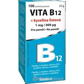 Vitabalans VITA B12 + kyselina listová 100ks