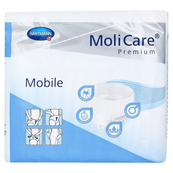 MoliCare Premium Mobile 6 kvapiek L modré, plienkové nohavičky naťahovacie, 14ks