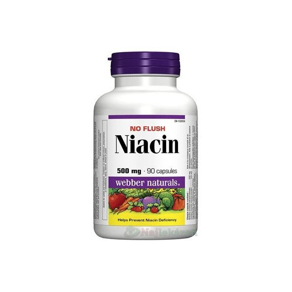 Webber Naturals Niacin 500 mg (nealergický) 90 cps