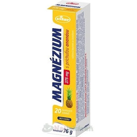 VITAR MAGNÉZIUM 375 mg s príchuťou ananásu  20 ks