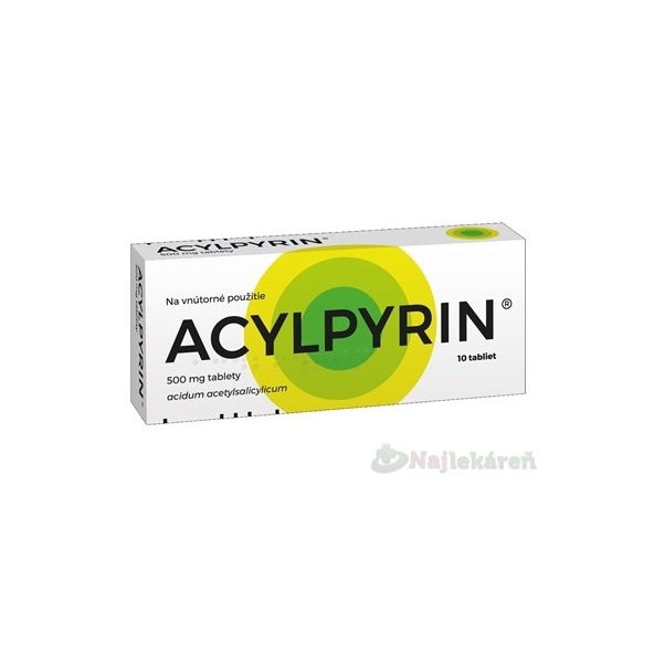 ACYLPYRIN 500 mg na horúčku 10 tbl