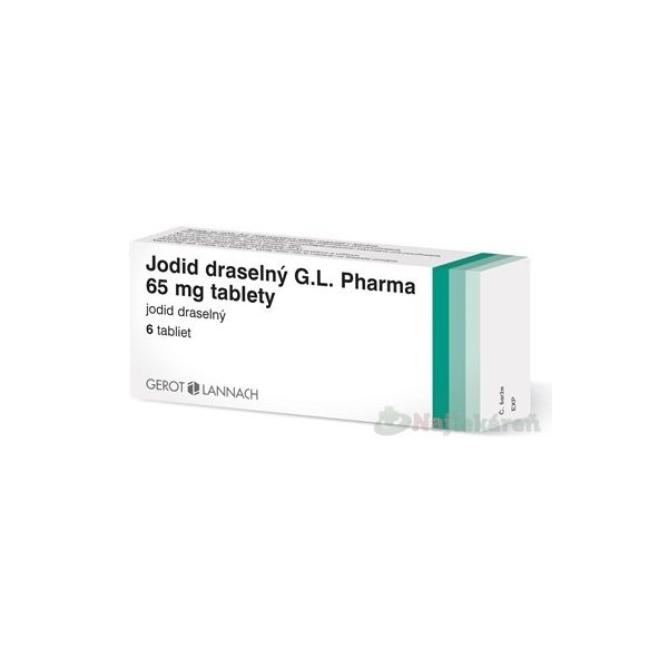 Jodid draselný G.L. Pharma 65 mg tablety, 6ks