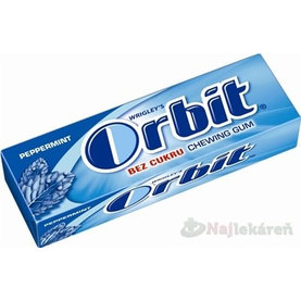 Orbit PEPPERMINT dražé  10 ks