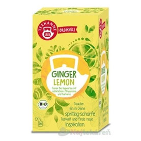 TEEKANNE ORGANICS BIO GINGER LEMON, bylinný čaj, 20x1,8g