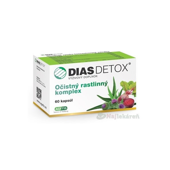 DIAS DETOX výživový doplnok, 60ks