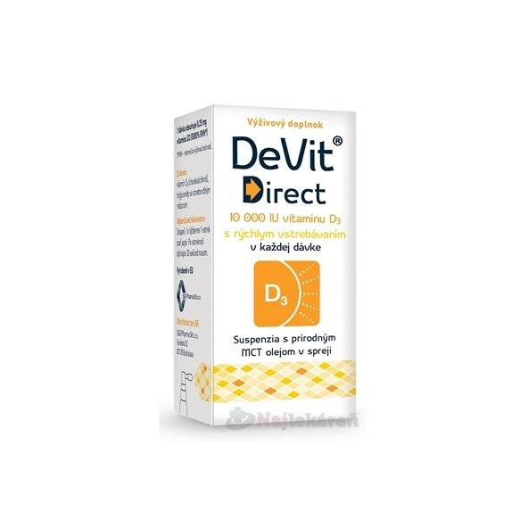 DeVit Direct 10 000 IU, sprej 1x6 ml