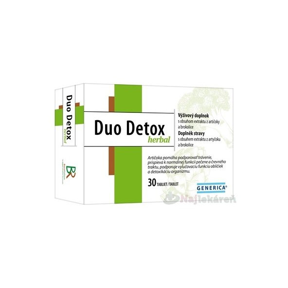 GENERICA Duo Detox herbal 30 ks