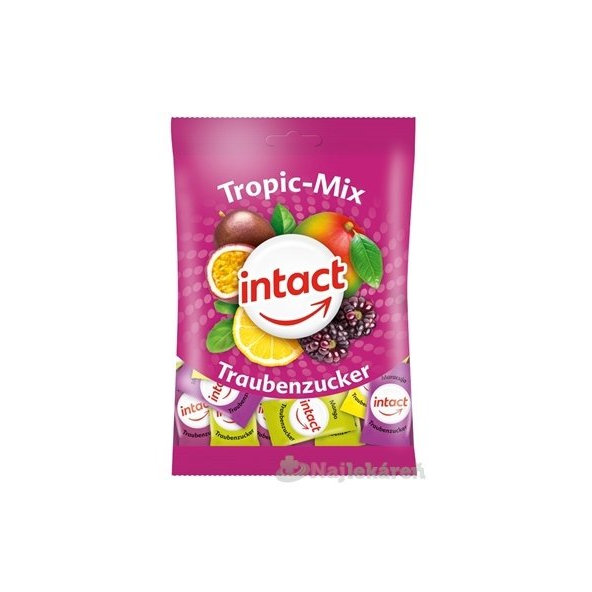 INTACT Tropic - Mix Hroznový cukor s príchuťou tropického ovocia 100g