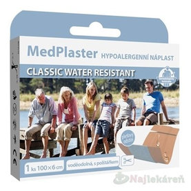 MedPlaster Náplasť CLASSIC WATER RESISTANT vodeodolná s vankúšikom 1ks