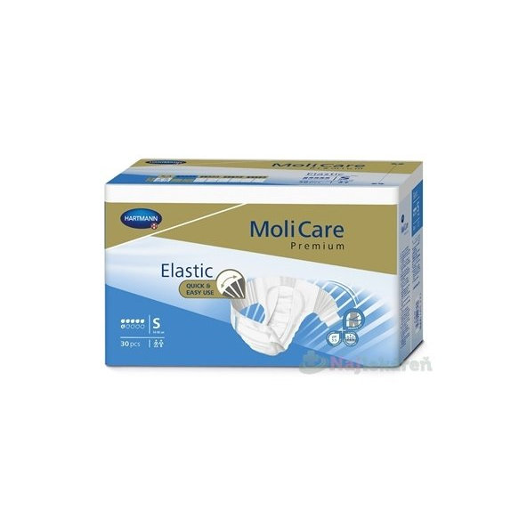 MoliCare Premium Elastic 6 kvapiek S plienkové nohavičky zalepovacie 30ks