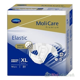 MoliCare Premium Elastic 9 kvapiek XL plienkové nohavičky zalepovacie 14ks