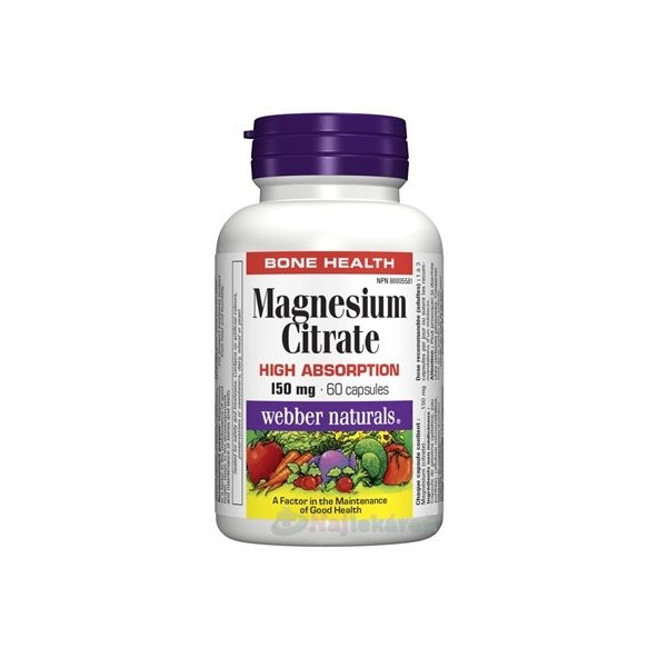 Webber Naturals Magnesium 150 mg 60 cps