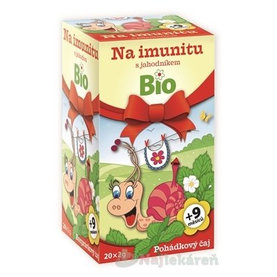 APOTHEKE ROZPRÁVKA bylinný čaj Na imunitu s jahodou Bio, 20x2g