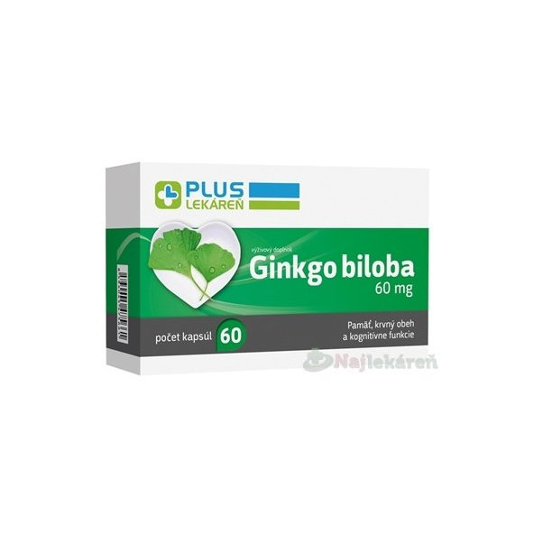 PLUS LEKÁREŇ Ginkgo biloba 60 mg 1x60 ks
