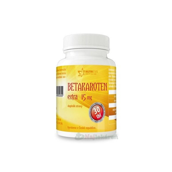 NUTRICIUS Betakarotén EXTRA 15 mg