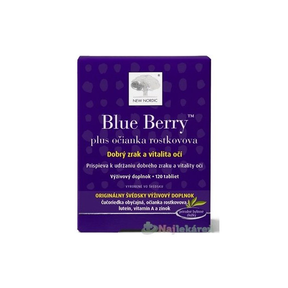 NEW NORDIC Blue Berry pre dobrý zrak 120tbl