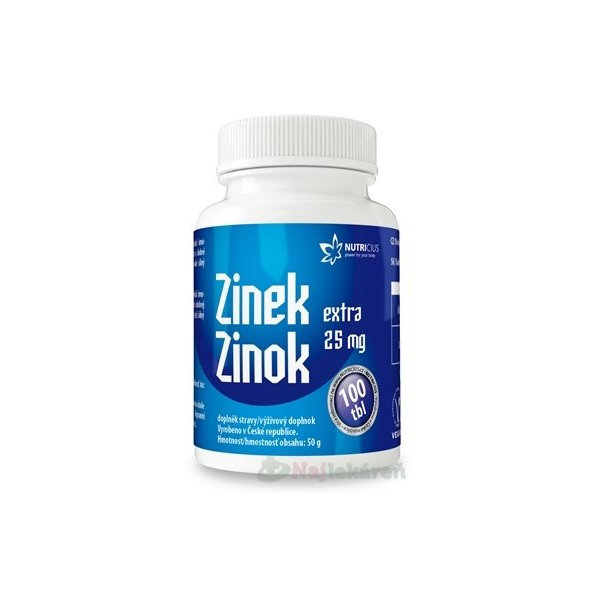 NUTRICIUS Zinok EXTRA 25 mg,100 tbl
