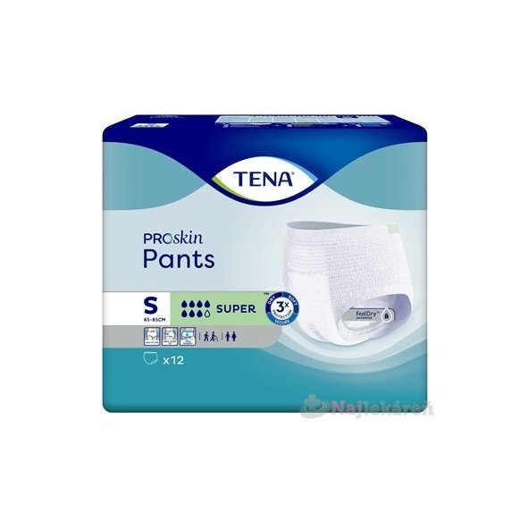 TENA Pants Super S naťahovacie inkontinenčné nohavičky 12ks