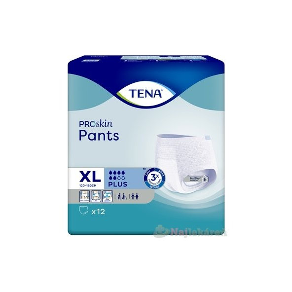 TENA Pants Plus XL naťahovacie inkontinenčné nohavičky 12ks