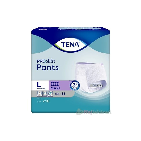 TENA Pants Maxi L naťahovacie inkontinenčné nohavičky 10ks