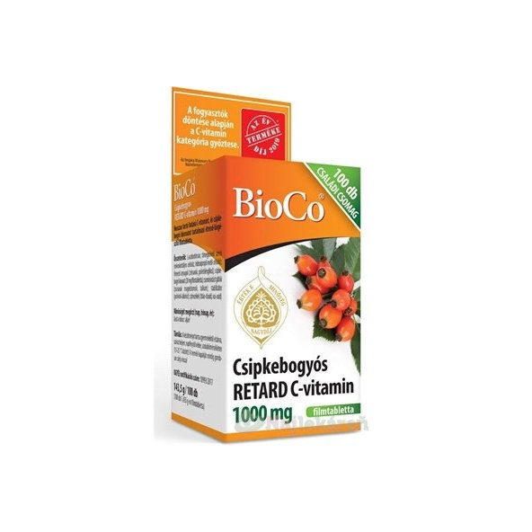 BioCo Vitamín - C RETARD 1000 mg s plodom šípky, 100 ks