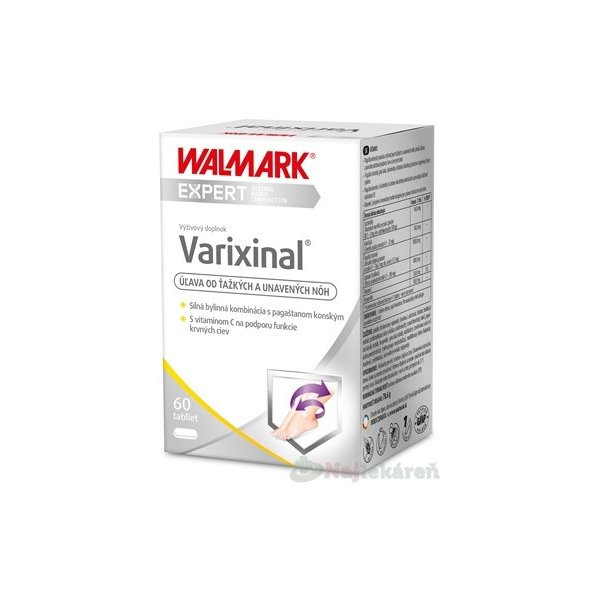 WALMARK Varixinal úľava od ťažkých a unavených nôh 60 tabliet